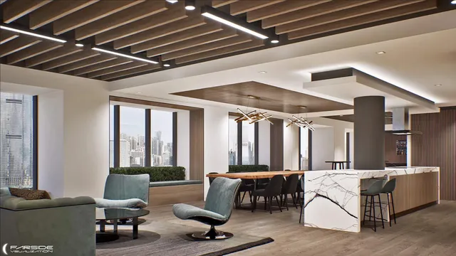 a outdoor living space with furniture