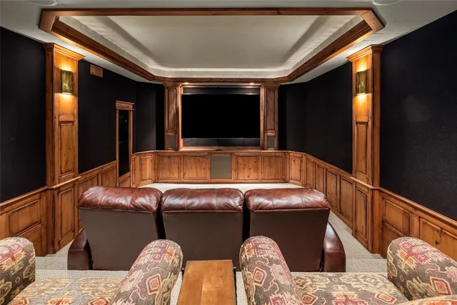 a room with furniture