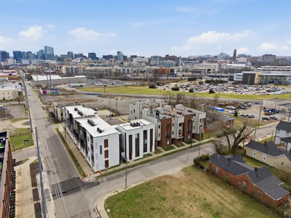 an aerial view of residential house with outdoor space