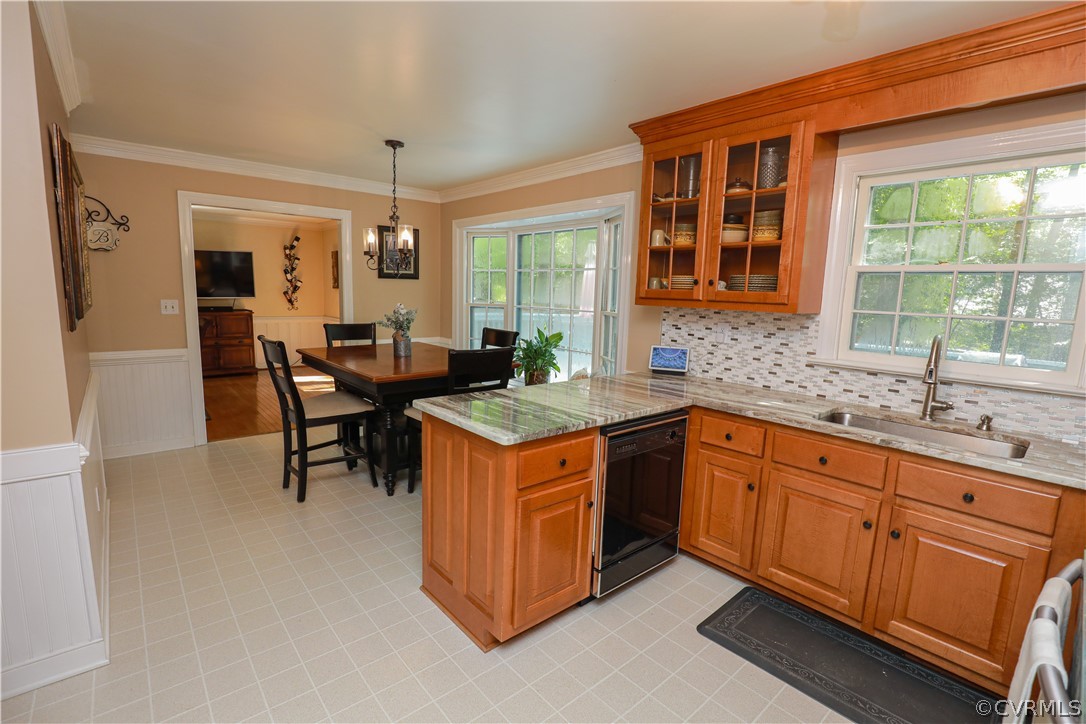 13619 Winterberry Ridge Midlothian, VA 23112 - Photo 13 of 48 a kitchen with granite countertop sink stove and granite counter top