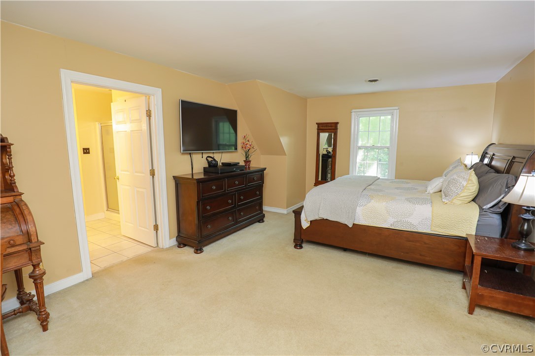 13619 Winterberry Ridge Midlothian, VA 23112 - Photo 23 of 48 a spacious bedroom with a bed and flat screen tv