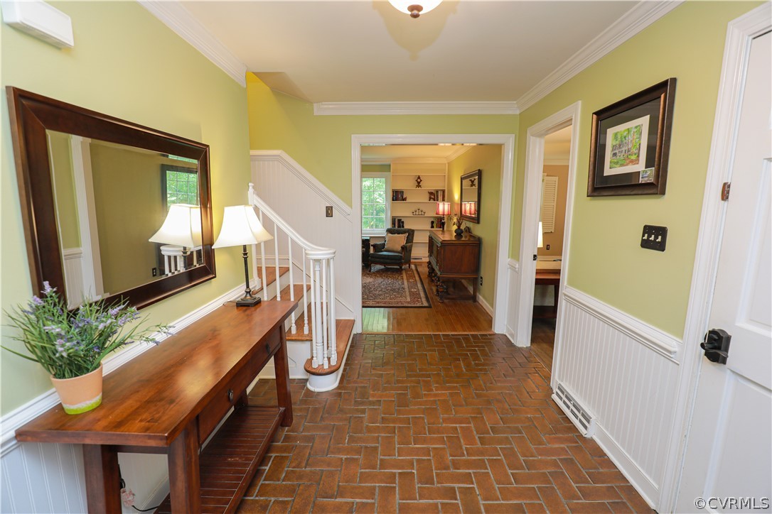 13619 Winterberry Ridge Midlothian, VA 23112 - Photo 3 of 48 a hallway with furniture and stairs