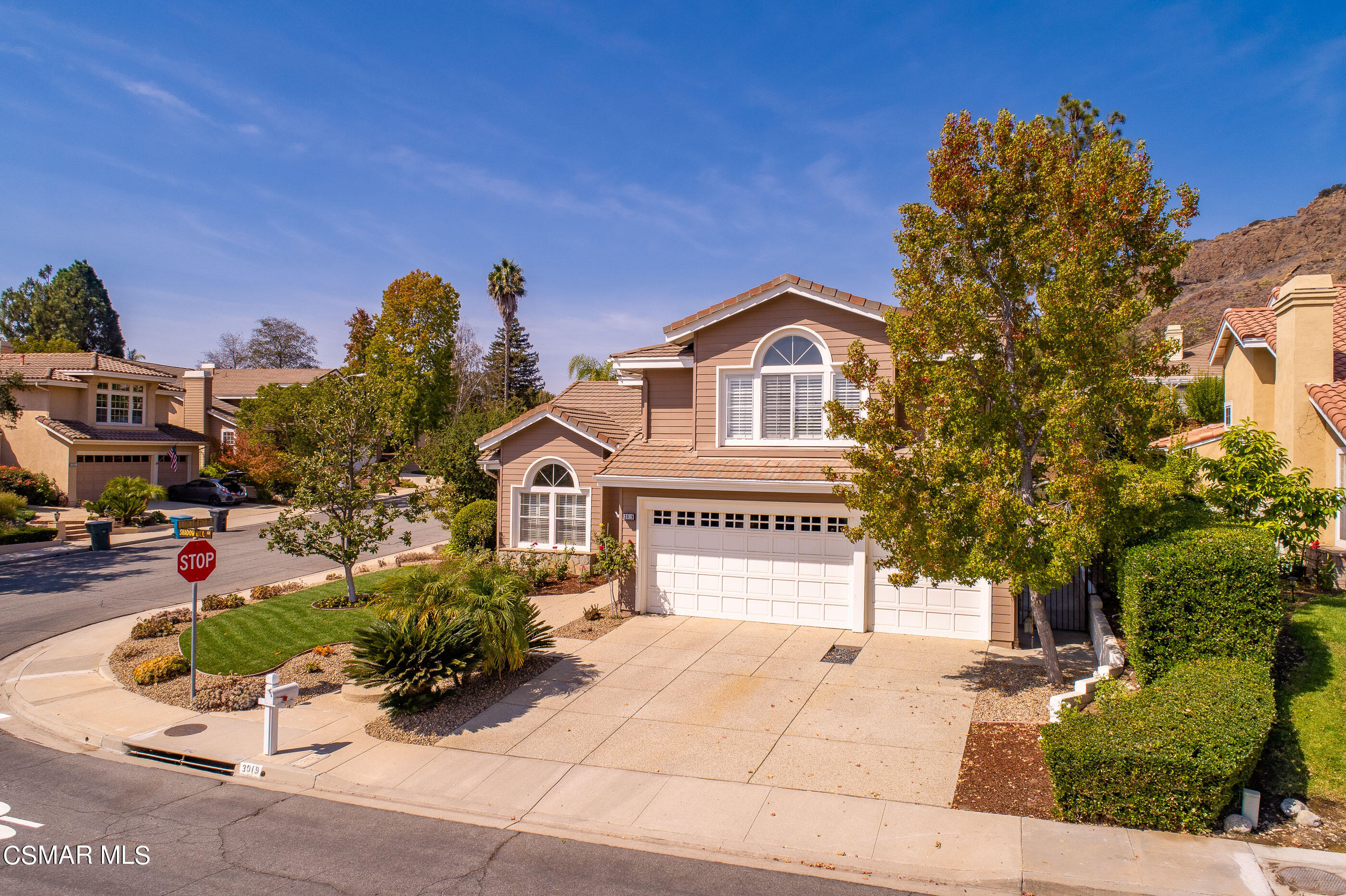 3019 Shadow Hill Circle Thousand Oaks, CA 91360 - Photo 30 of 30 a front view of a house with a yard