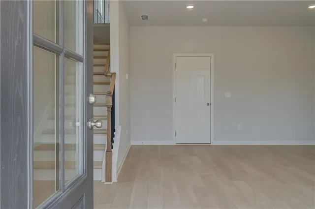 a view of an empty room