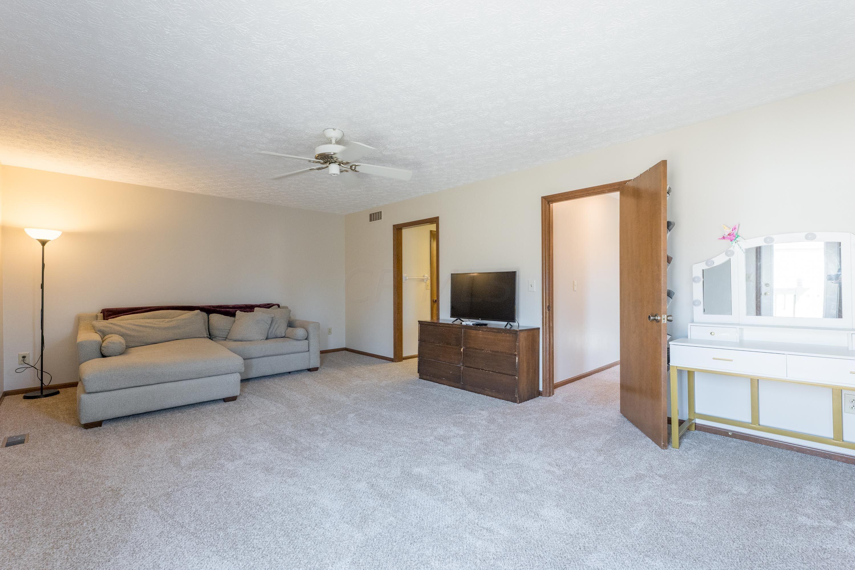 7826 Strathmoore Road Dublin, OH 43016 - Photo 23 of 47 Expansive Master Suite with Fresh Paint and New Carpeting.