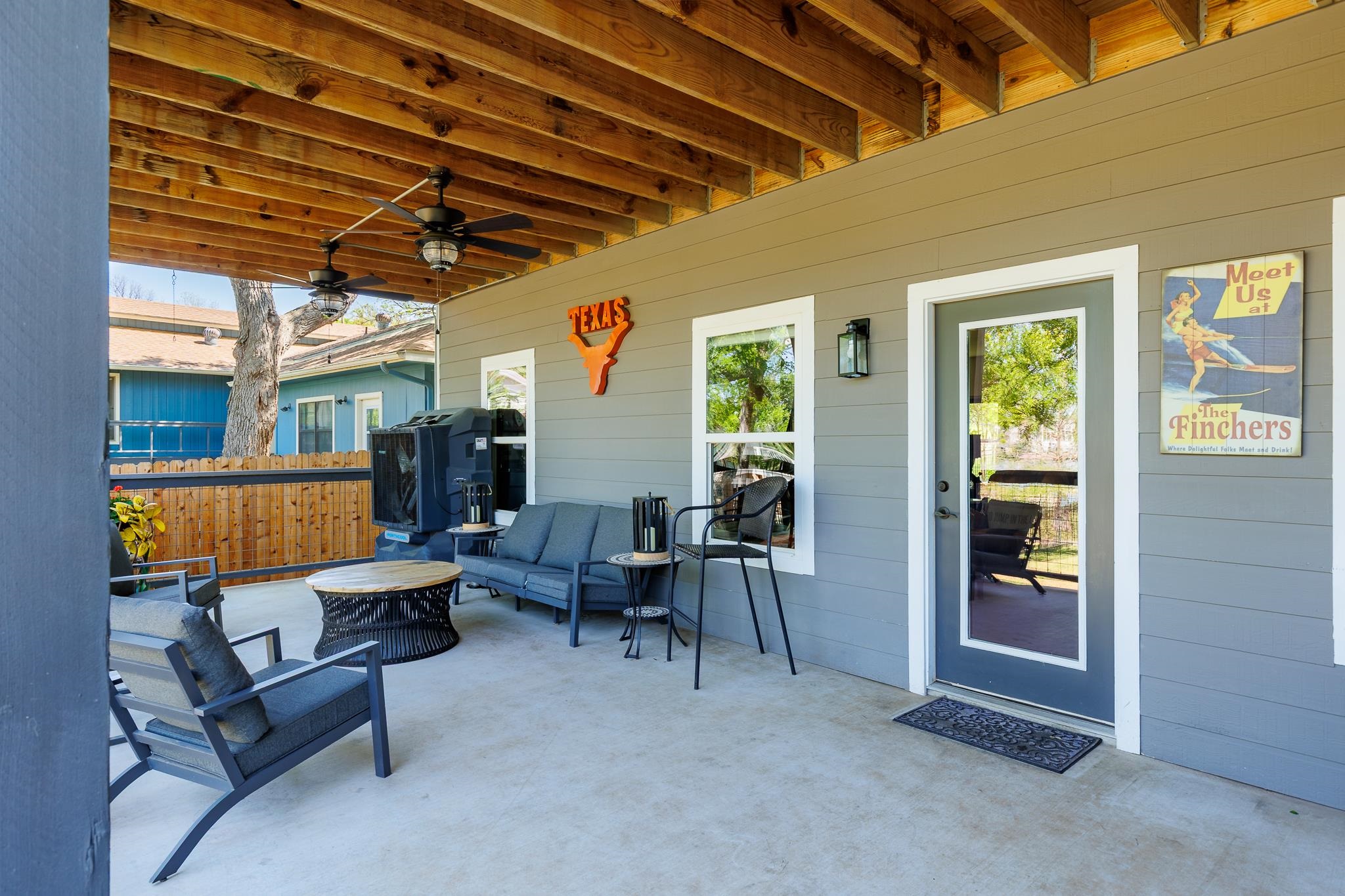 1633 Aztec Kingsland, TX 78639 - Photo 21 of 30 a outdoor space with patio furniture and a potted plant