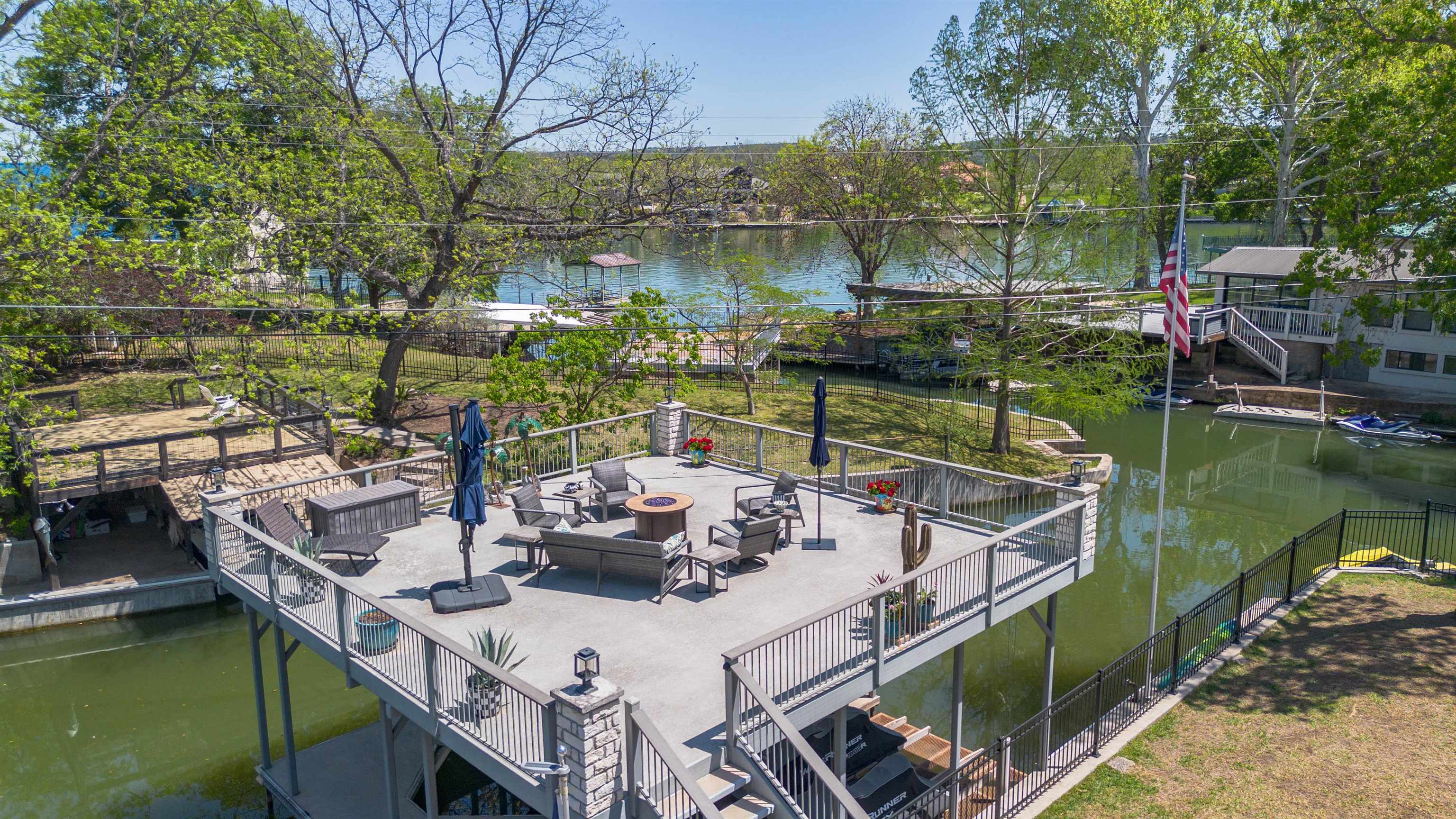 1633 Aztec Kingsland, TX 78639 - Photo 3 of 30 a view of house with swimming pool and outdoor seating