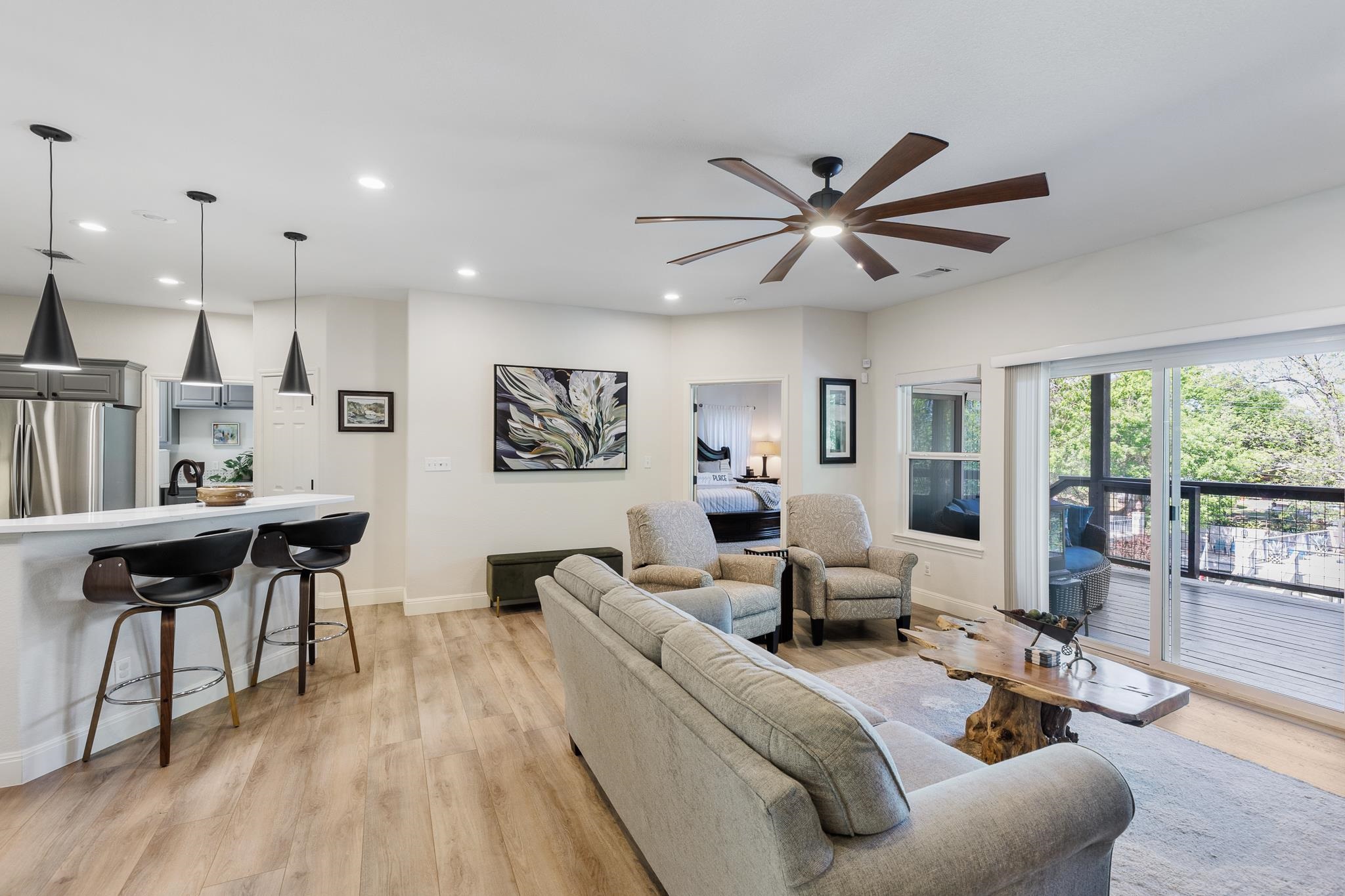 1633 Aztec Kingsland, TX 78639 - Photo 4 of 30 a living room with furniture and a wooden floor