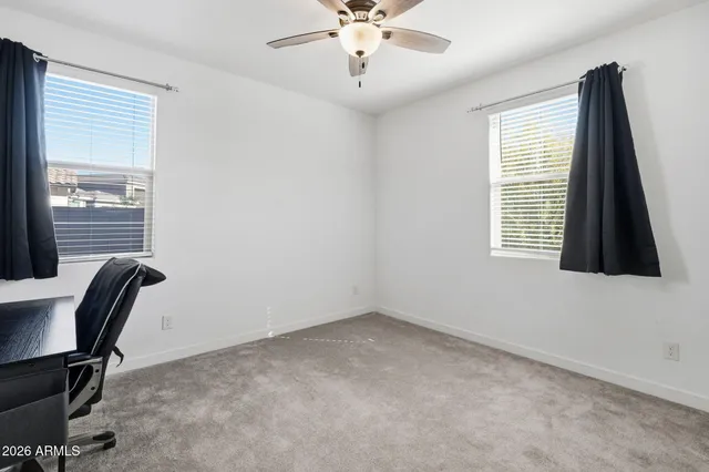 a view of workspace with a window