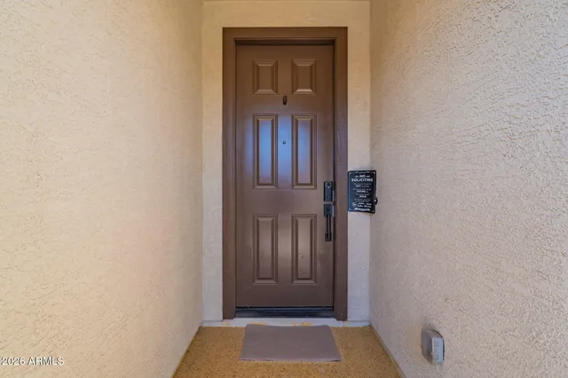 a view of front door