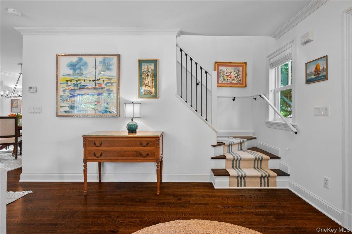 23 Fairlawn Street Rye, NY 10580 - Photo 3 of 38 The spacious foyer features gleaming hardwood floors and opens directly to the living room and open concept layout of the first level.