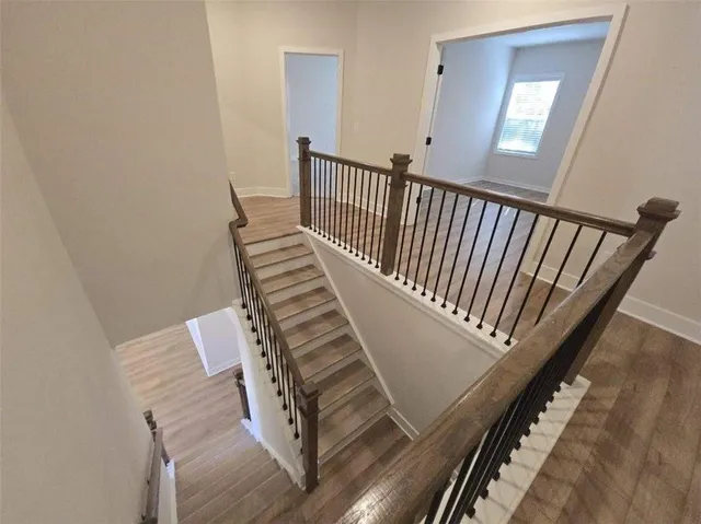 a view of a staircase