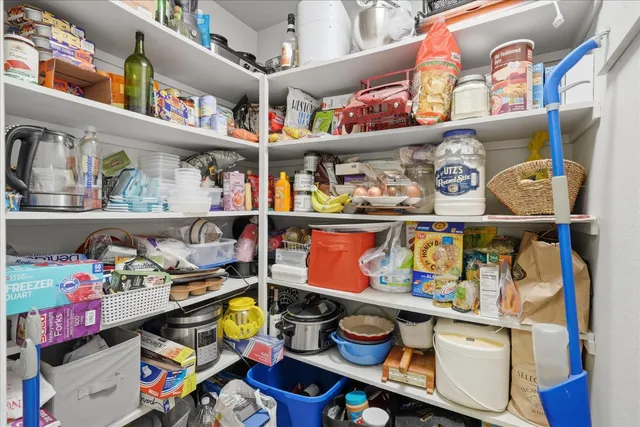 a store room with lots of clutter and clutter