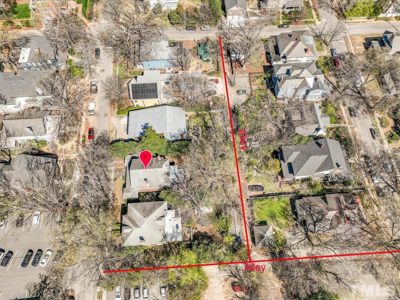 118 Hawthorne Road Raleigh, NC 27605 - Photo 41 of 42 a aerial view of multi story residential apartment building with yard
