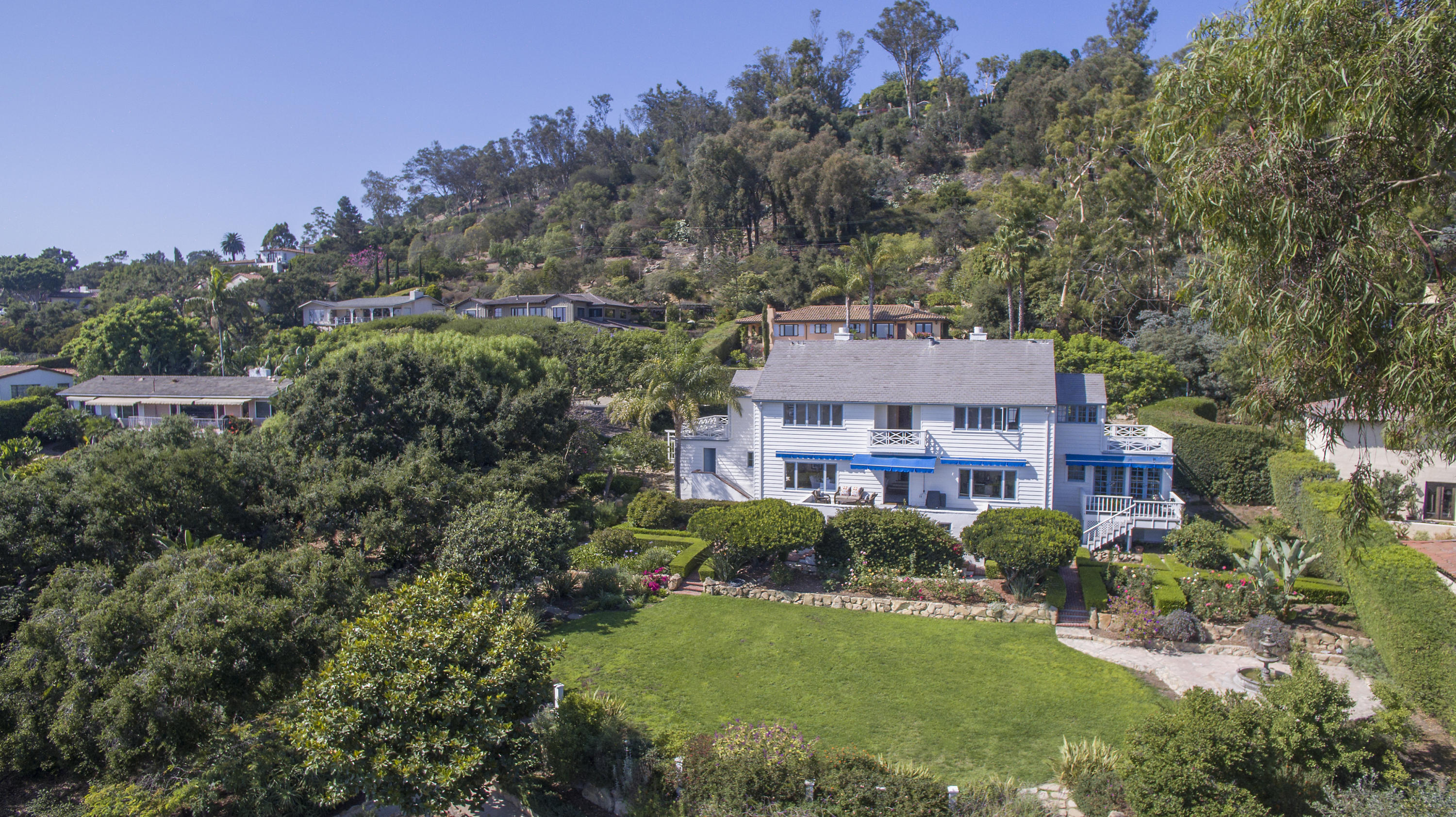 1415 Dover Road Santa Barbara, CA 93103 - Photo 37 of 40 an aerial view of a house