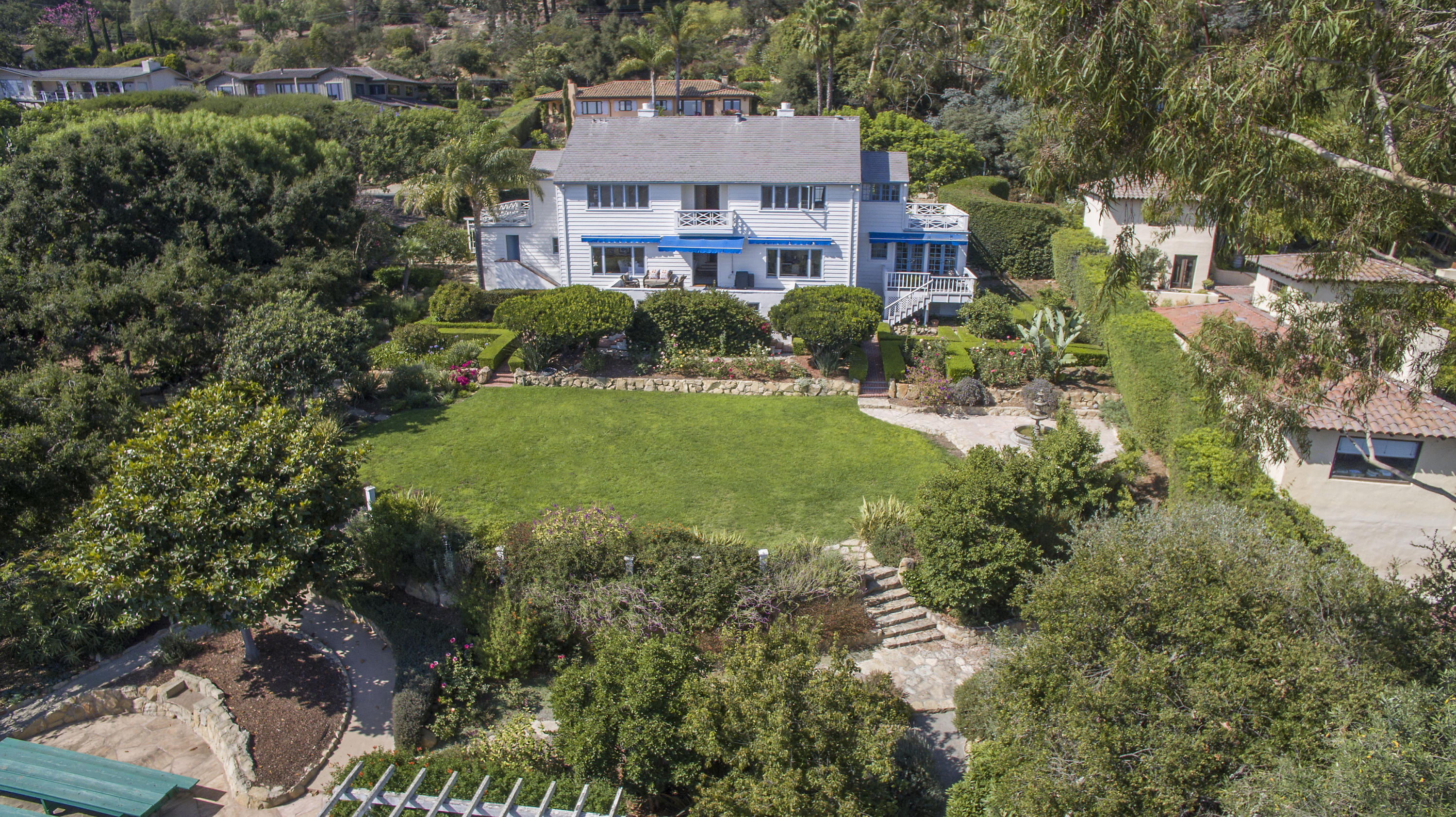 1415 Dover Road Santa Barbara, CA 93103 - Photo 6 of 40 an aerial view of a house