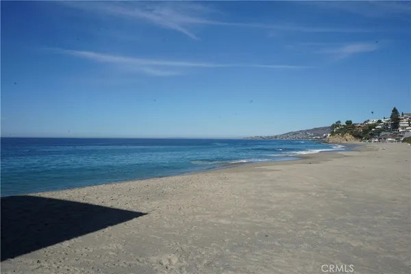 a view of an ocean and beach