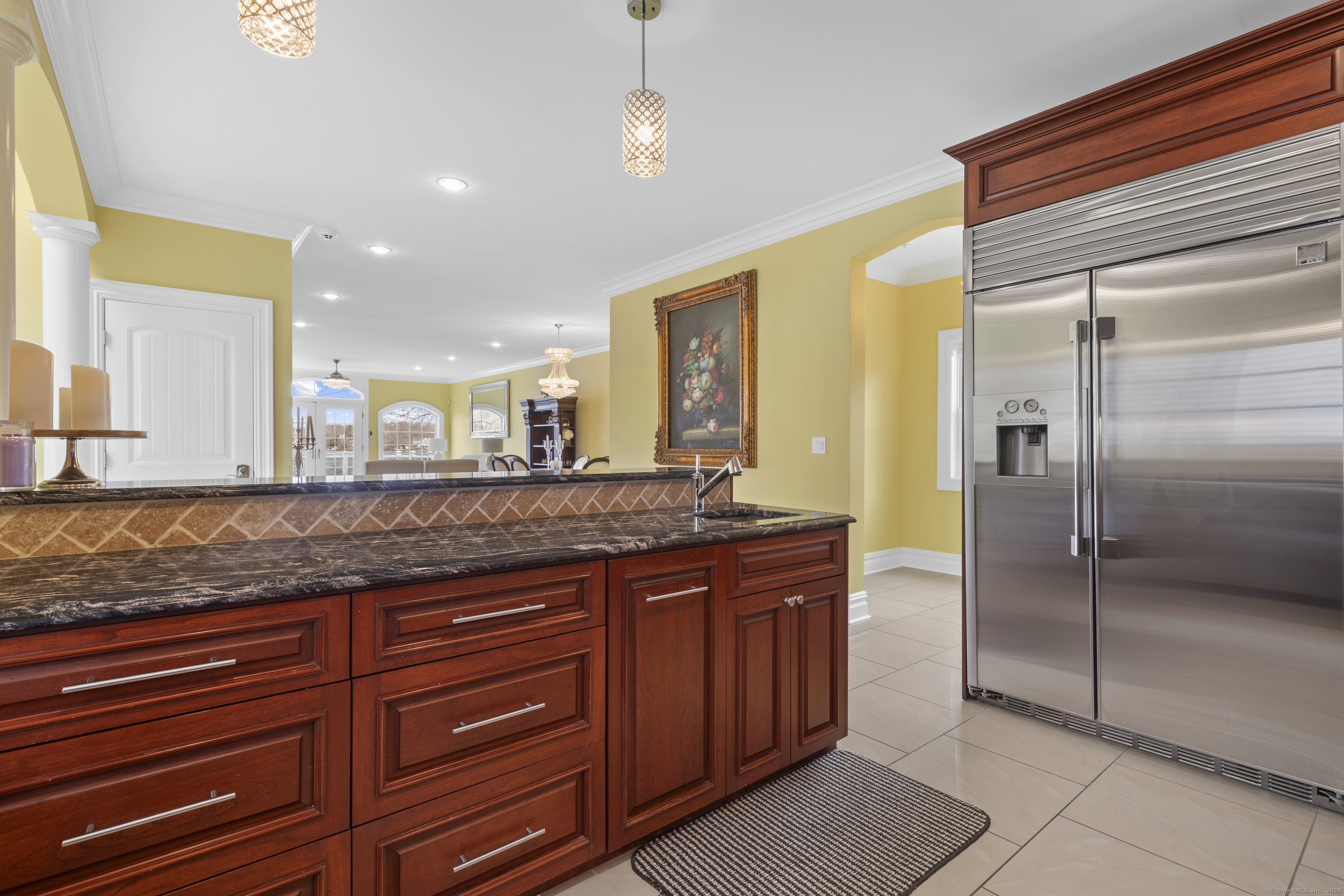 1727 Meriden Road Wolcott, CT 06716 - Photo 9 of 34 a bathroom with a granite countertop sink and a mirror