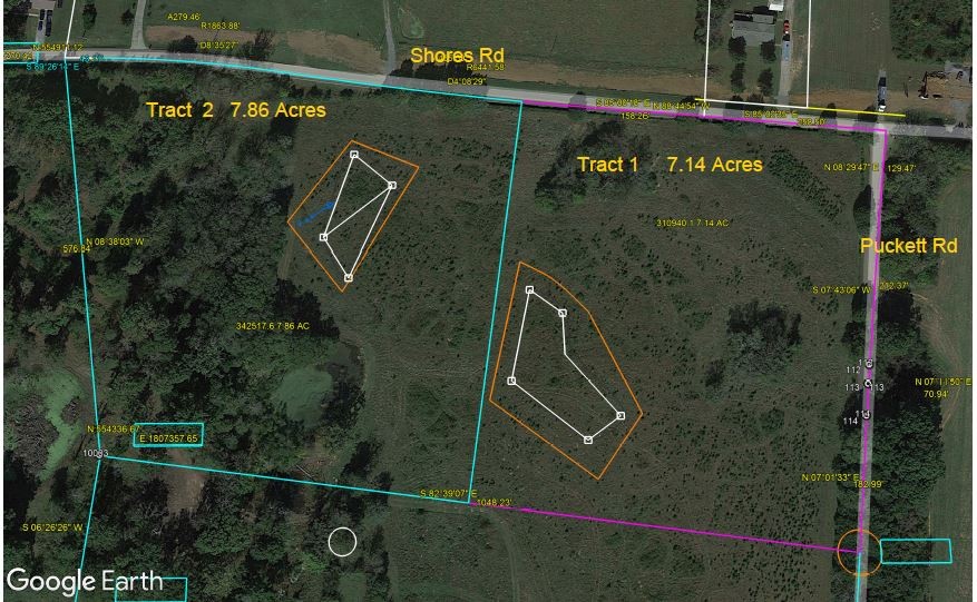 Tract 2  7.86 Acres with Pond   3 Bedroom Soil Site  Permit is already approved by the State    Location, Location, Location, Beautiful 7.86 Acre Tract for building your dream home in Murfreesboro, Easy access to I - 840 and Veterans Parkway