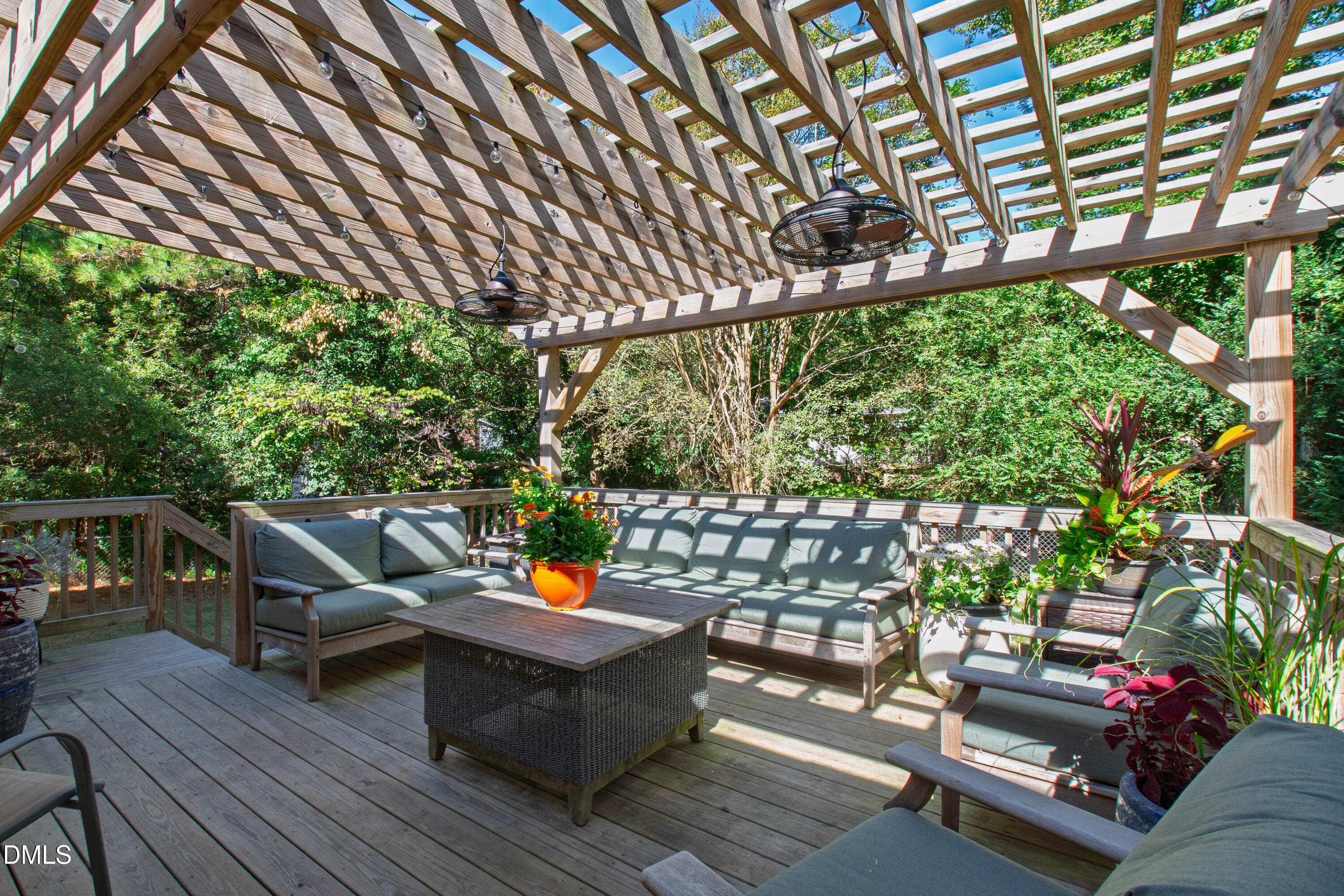 408 Troy Place Raleigh, NC 27609 - Photo 36 of 49 a view of a couches in the roof deck