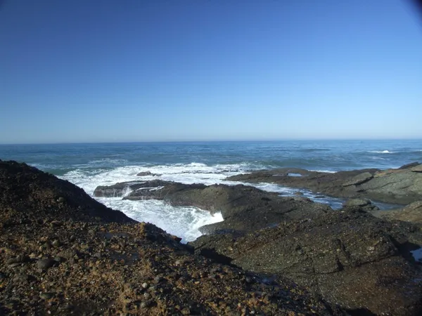 a view of an ocean beach