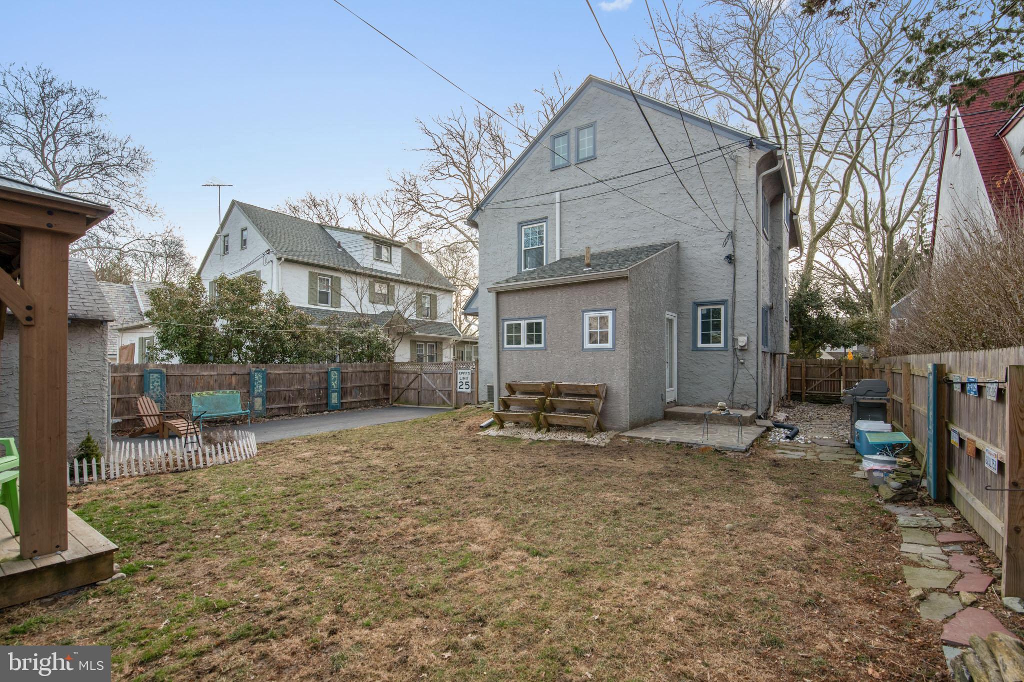 229 Avon Road Narberth, PA 19072 - Photo 30 of 37 Exterior Back - Fully Fenced