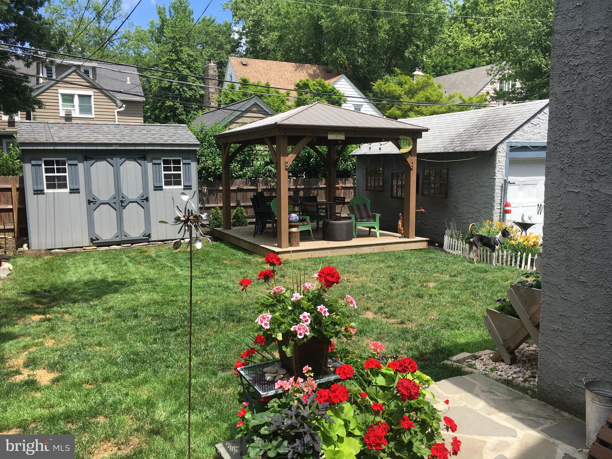 229 Avon Road Narberth, PA 19072 - Photo 37 of 37 Back Yard in Summer