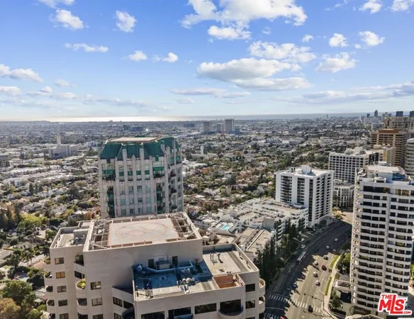 an aerial view of city