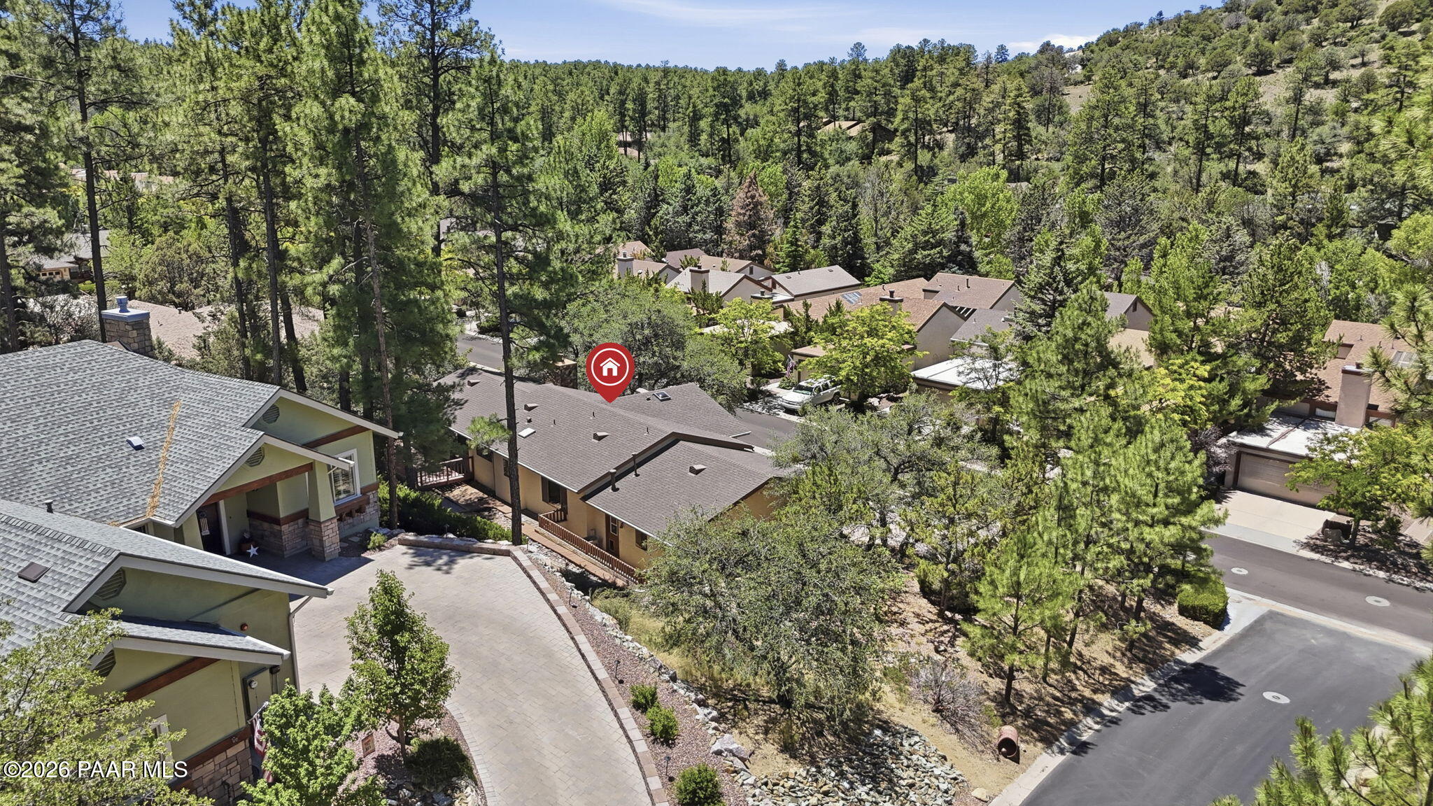 1370 Coyote Road Prescott, AZ 86303 - Photo 47 of 50 Aerial Back Pinned