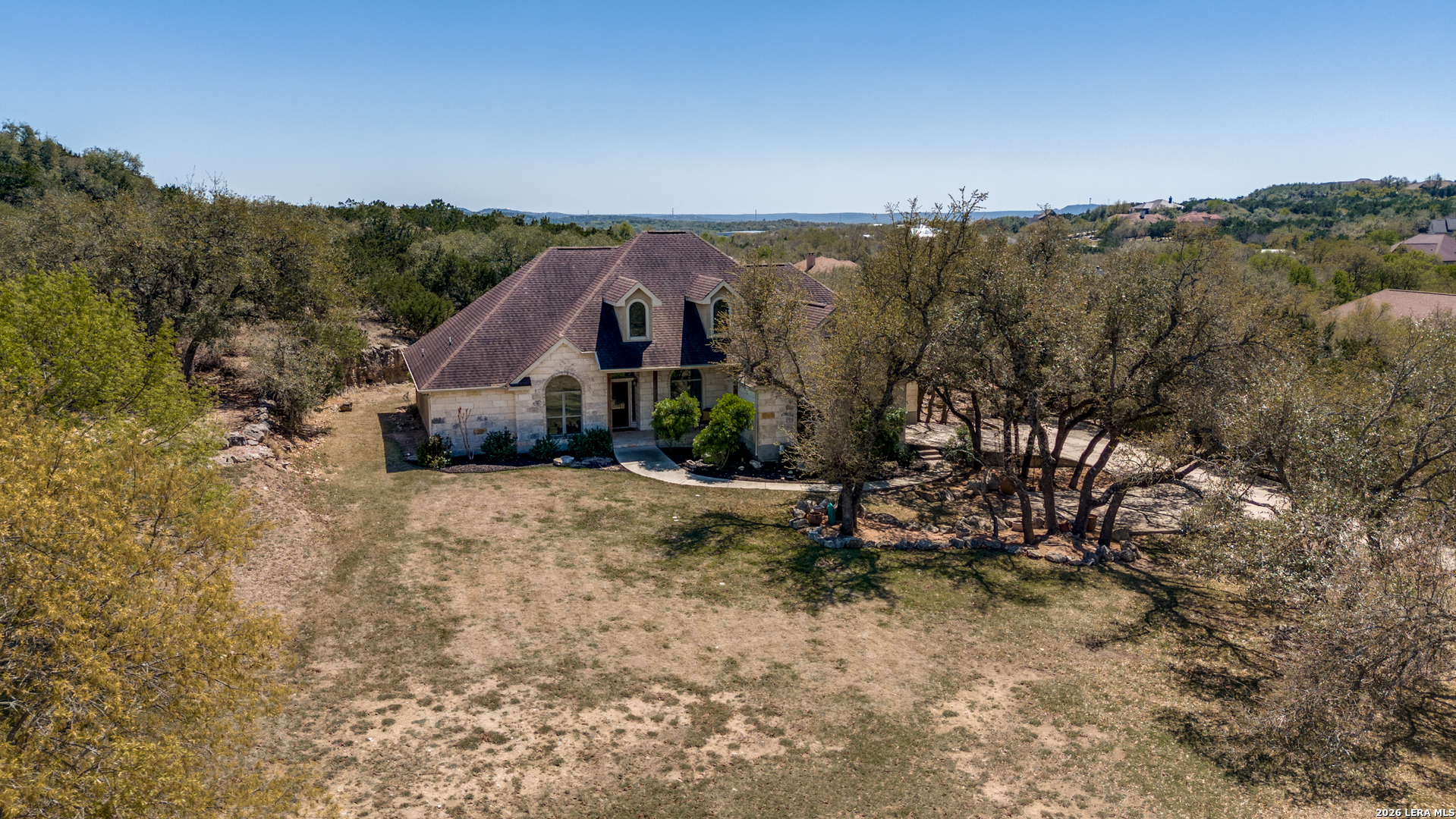 386 Wentworth Spring Branch, TX 78070 - Photo 29 of 30 a view of a house with a yard