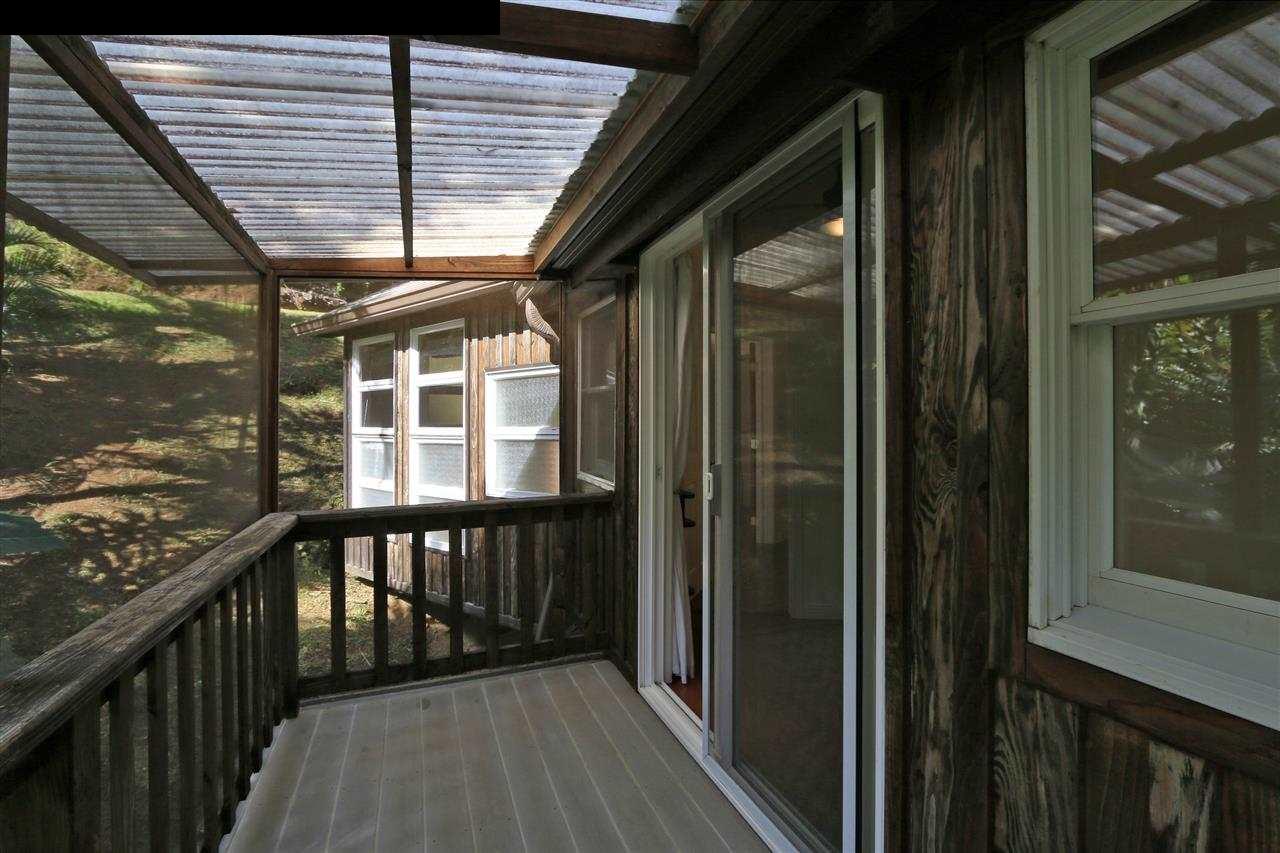 11 Kane Place Haiku, HI 96708 - Photo 6 of 30 a view of a balcony with wooden floor