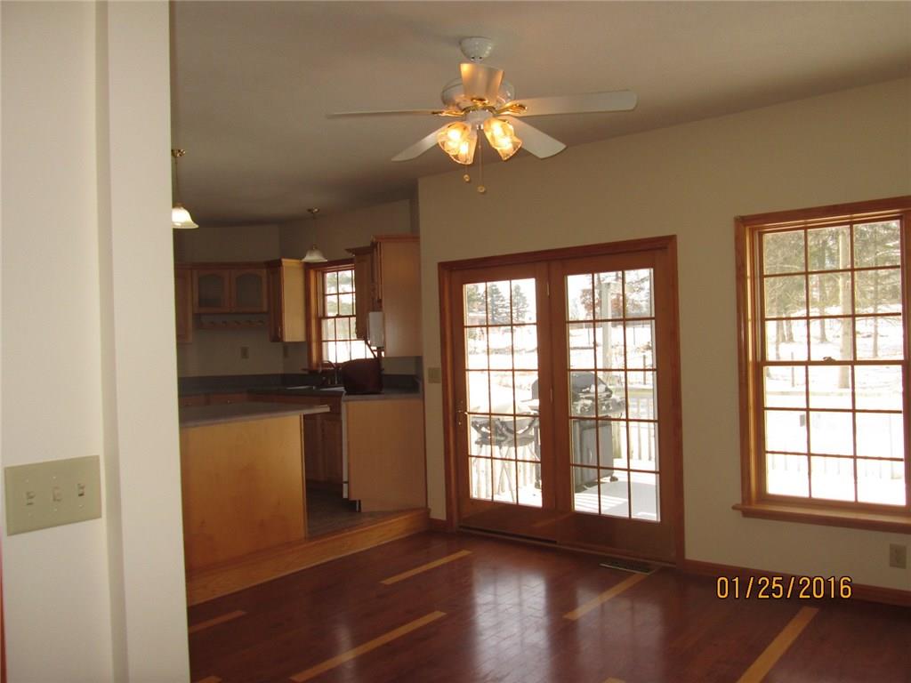 335 Myoma Road Mars, PA 16046 - Photo 5 of 20 Eating area of Kitchen showing Kitchen island and sliding doors to deck