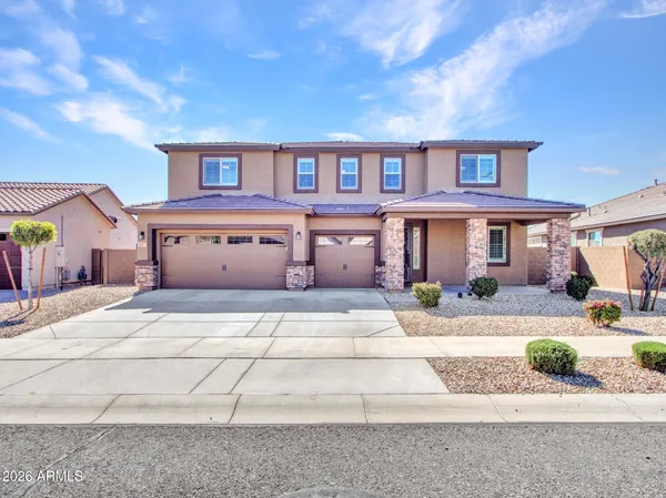 a front view of a house