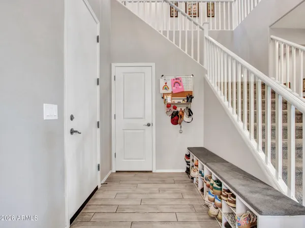 a utility room with sink dryer and washer