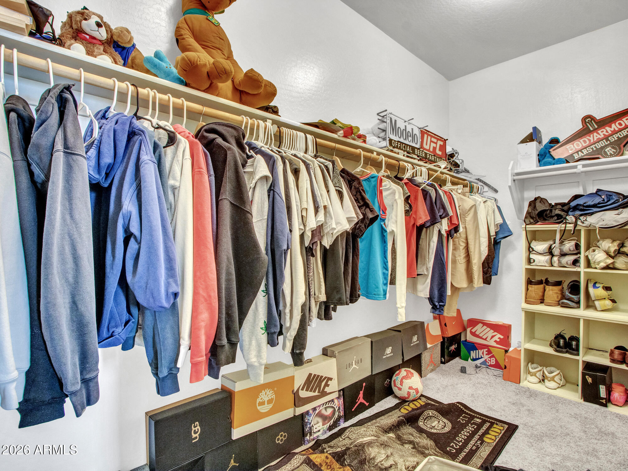18971 West Clinton Street Surprise, AZ 85388 - Photo 36 of 91 a view of walk in closet with clothes and shoes