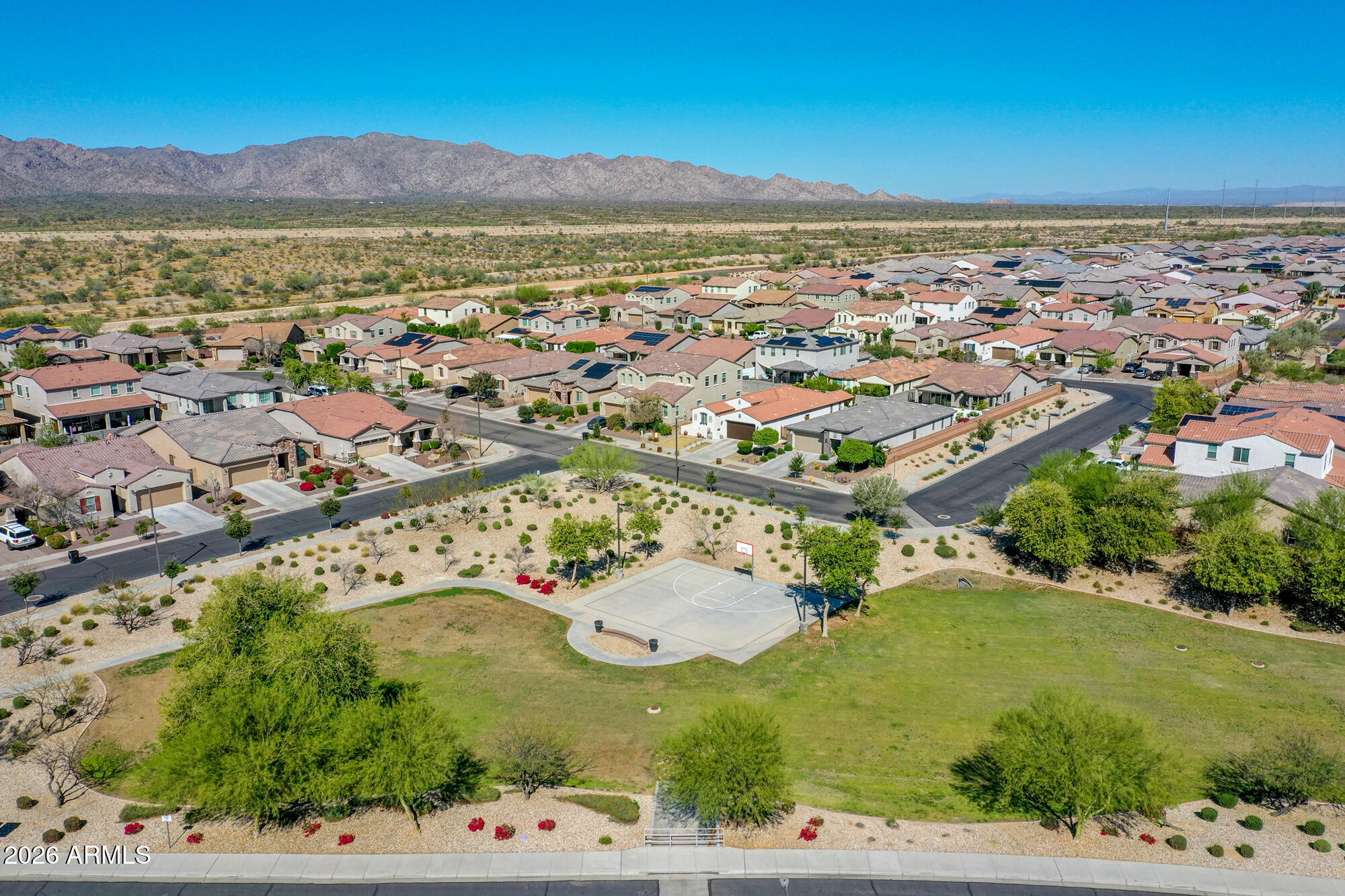 18971 West Clinton Street Surprise, AZ 85388 - Photo 87 of 91 an aerial view of residential building and lake view
