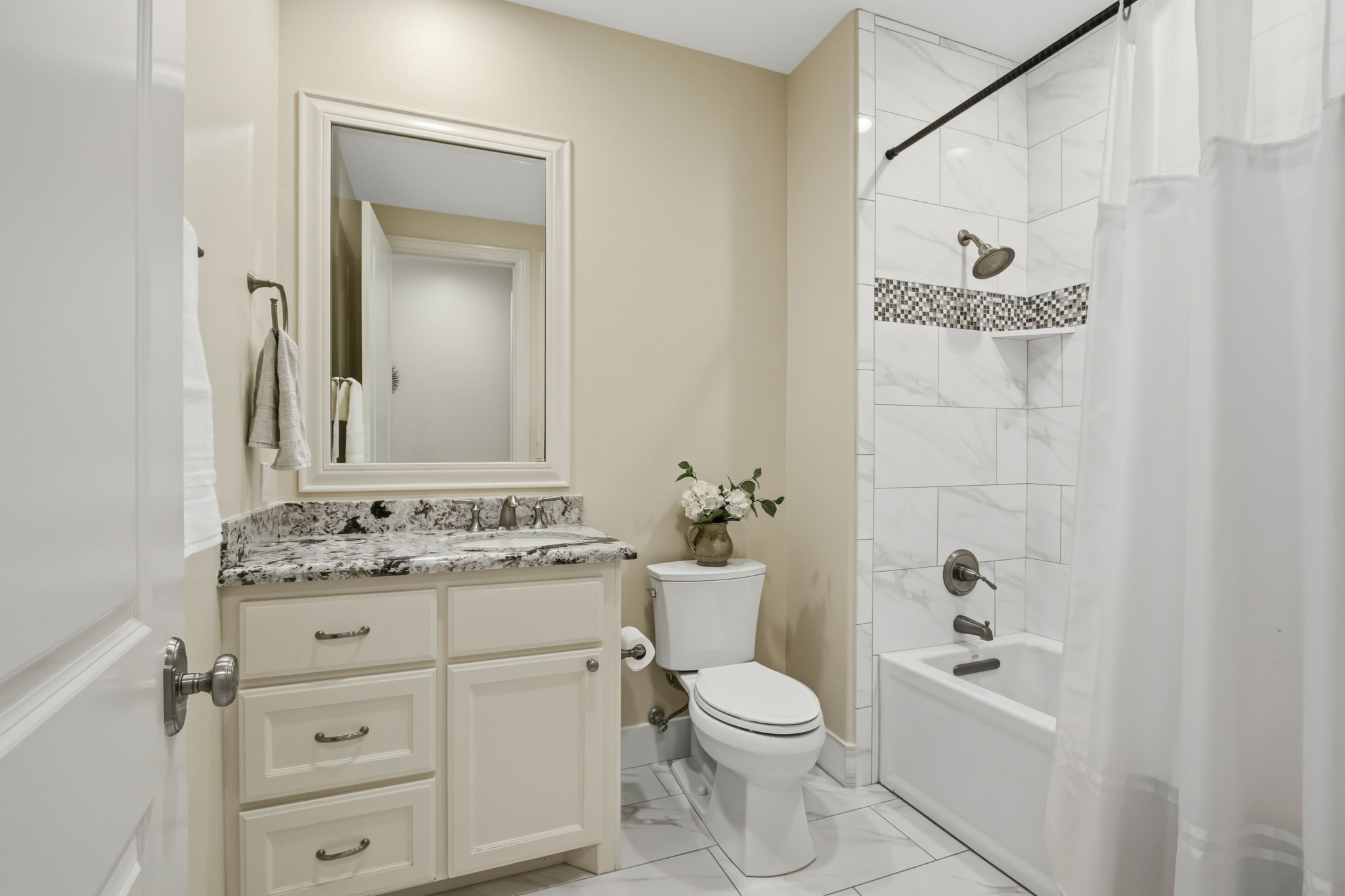 36702 Deer Valley Magnolia, TX 77355 - Photo 34 of 46 a bathroom with a sink a toilet and shower a mirror