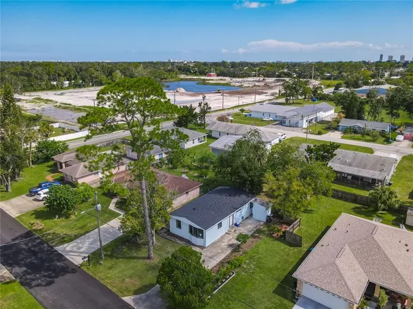 a view of city and ocean