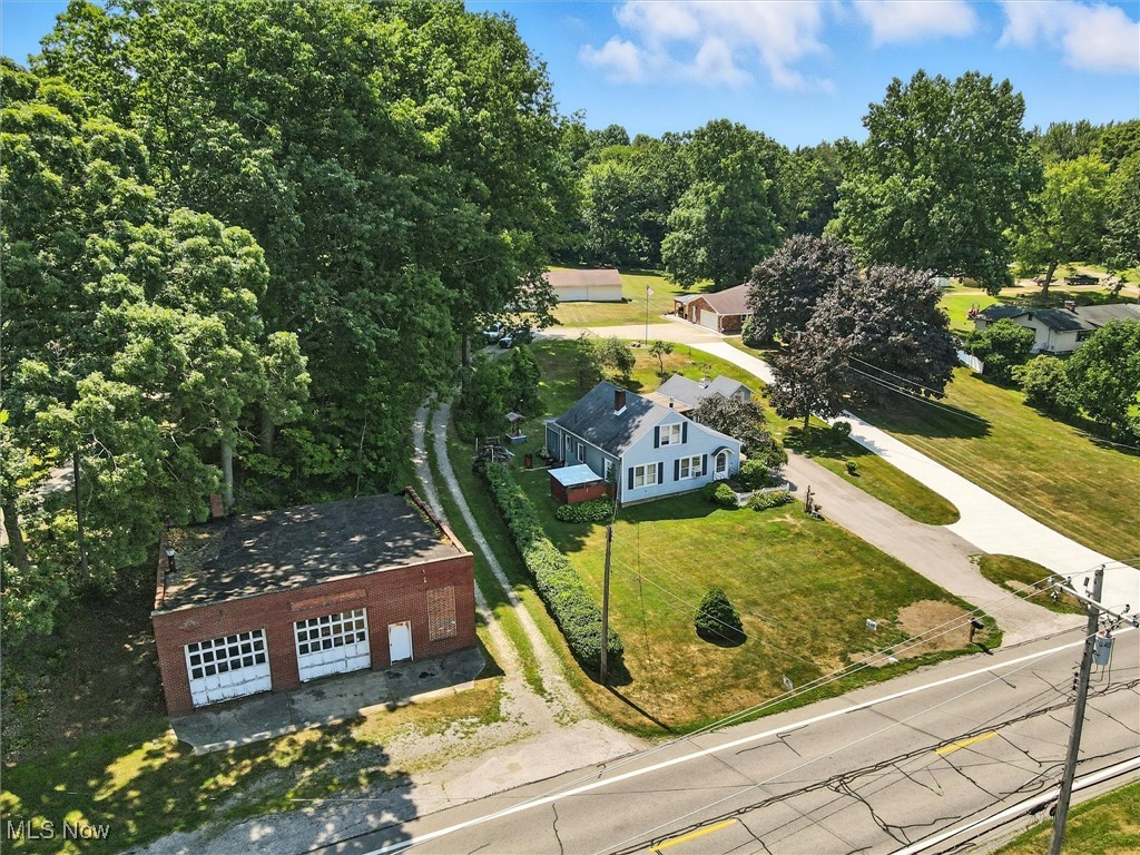 2930 South Ridge Road East Kingsville, OH 44048 - Photo 43 of 49 Aerial view of property and surrounding area with 2 bay overhead door shop