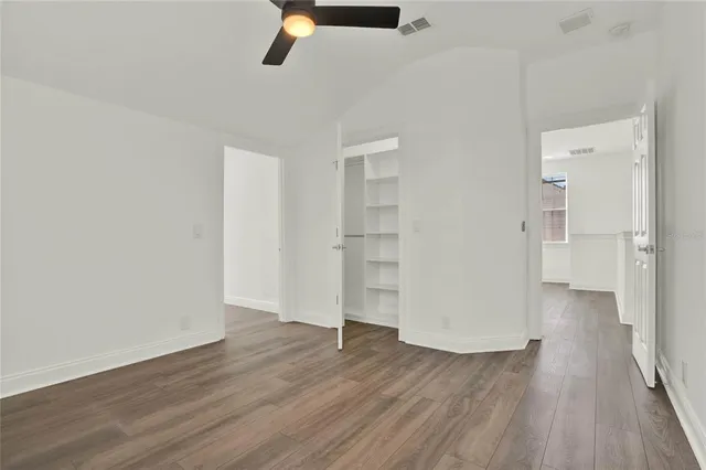 wooden floor in an empty room