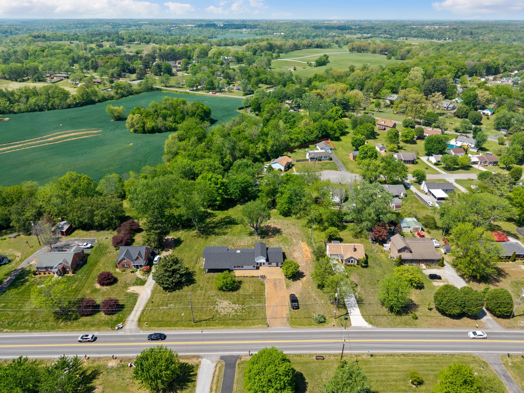 1503 5th Avenue West Springfield, TN 37172 - Photo 31 of 43 an aerial view of residential houses with outdoor space and trees