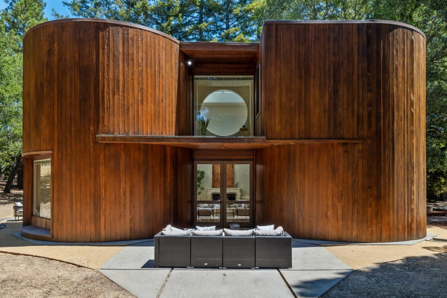 3364 Woodside Road Woodside, CA 94062 - Photo 11 of 48 a backyard of a house with seating space