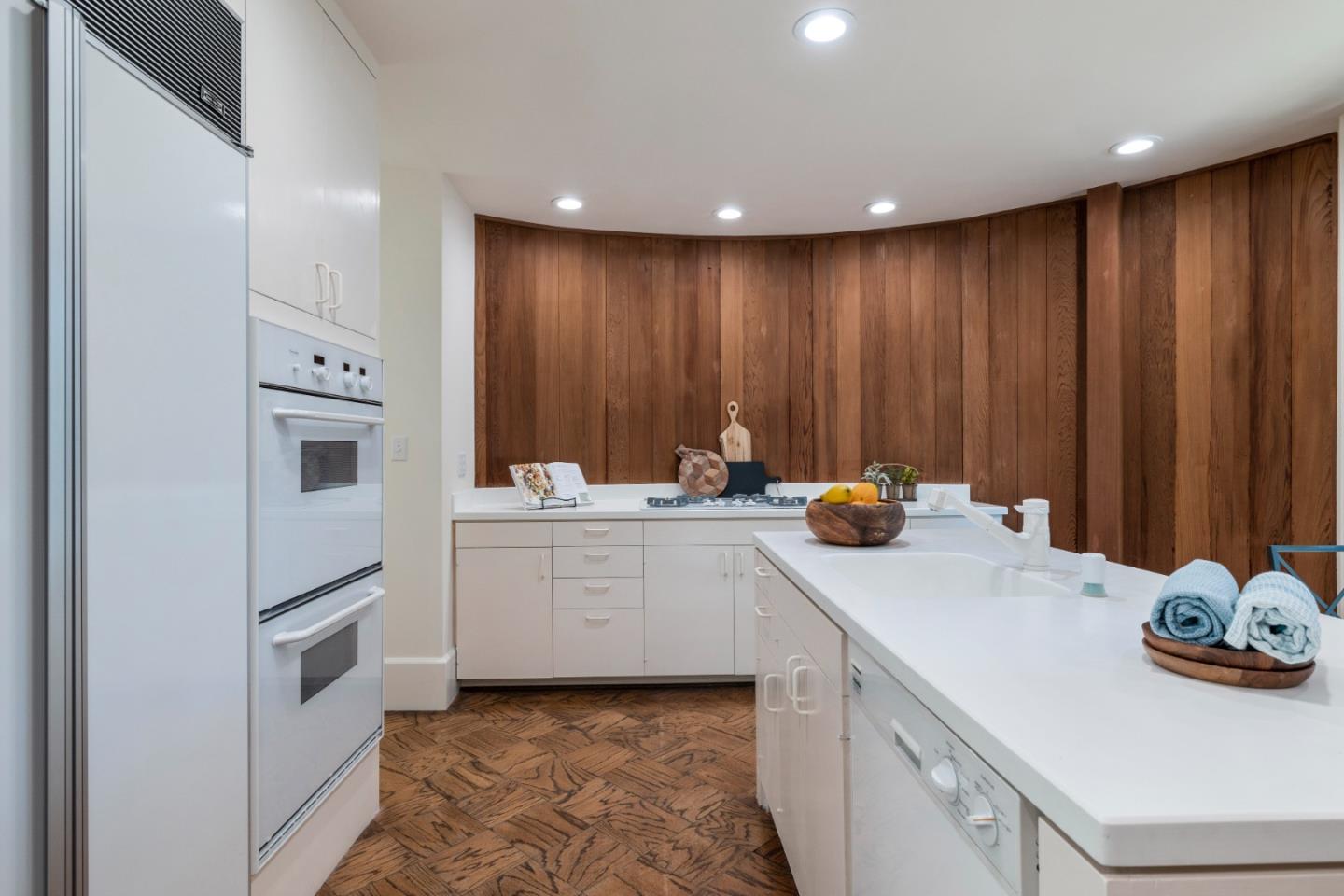 3364 Woodside Road Woodside, CA 94062 - Photo 21 of 48 a kitchen with a sink and cabinets