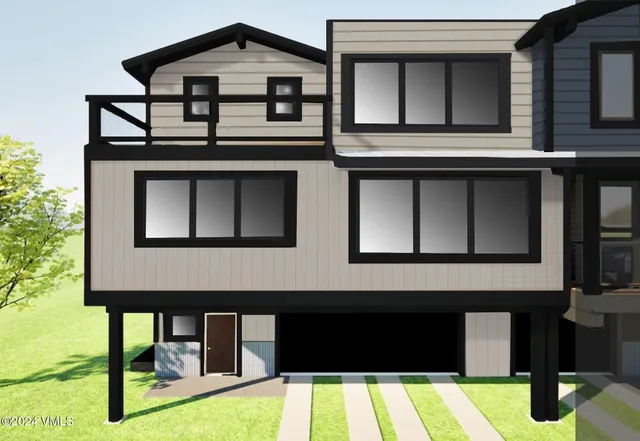 a house view with a outdoor space