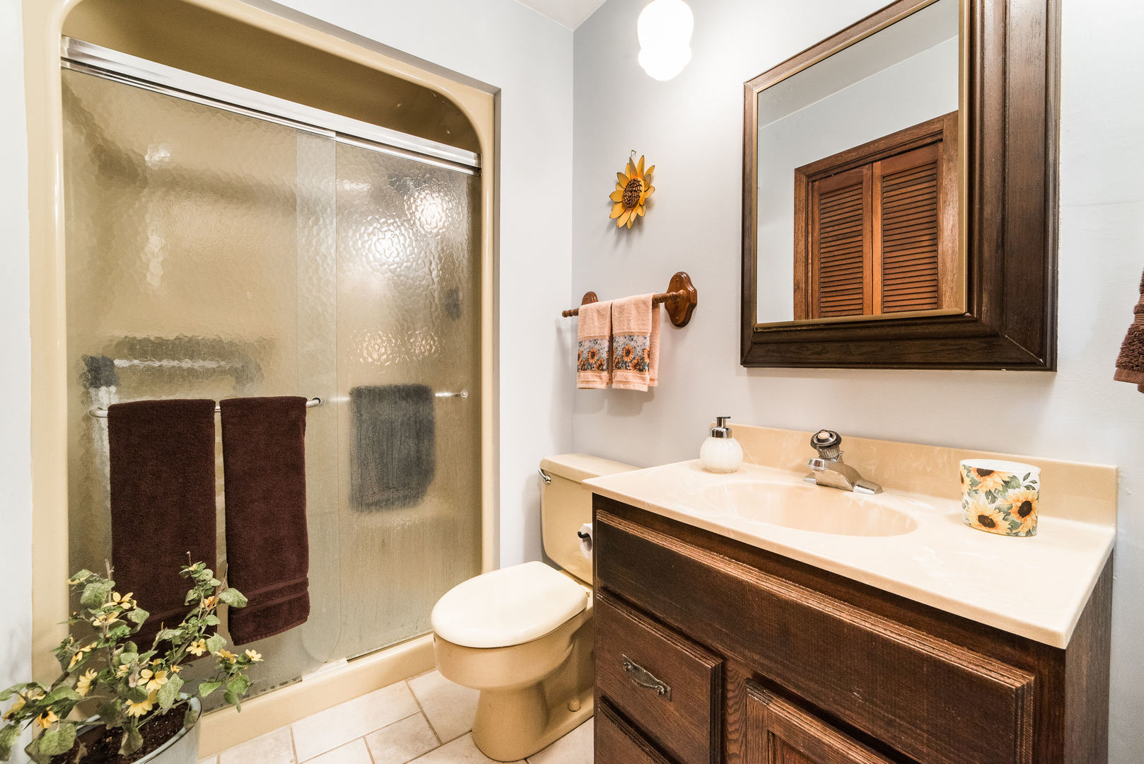 16045 Whipple Road Sycamore, IL 60178 - Photo 21 of 60 a bathroom with a sink a toilet and shower