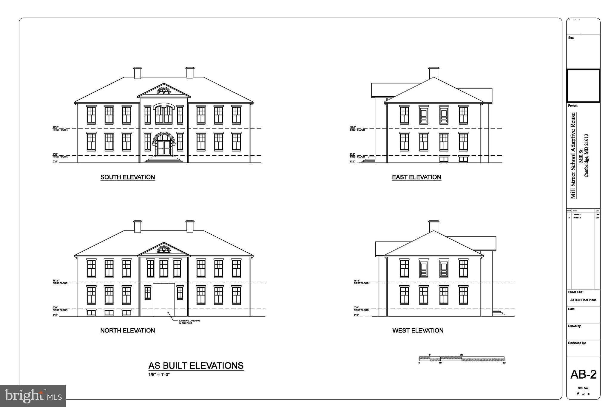 201 Mill Street Cambridge, MD 21613 - Photo 19 of 20 As-built elevations