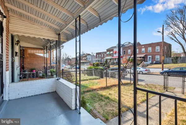 a view of a balcony