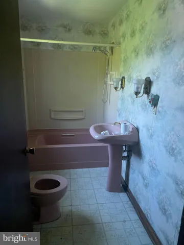 a bathroom with a sink and toilet