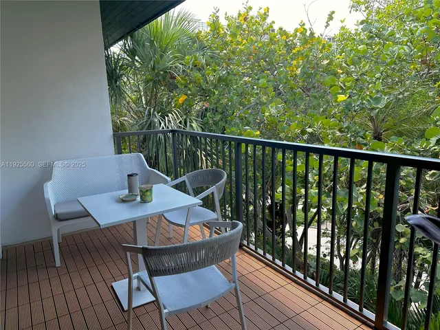 a view of balcony and patio