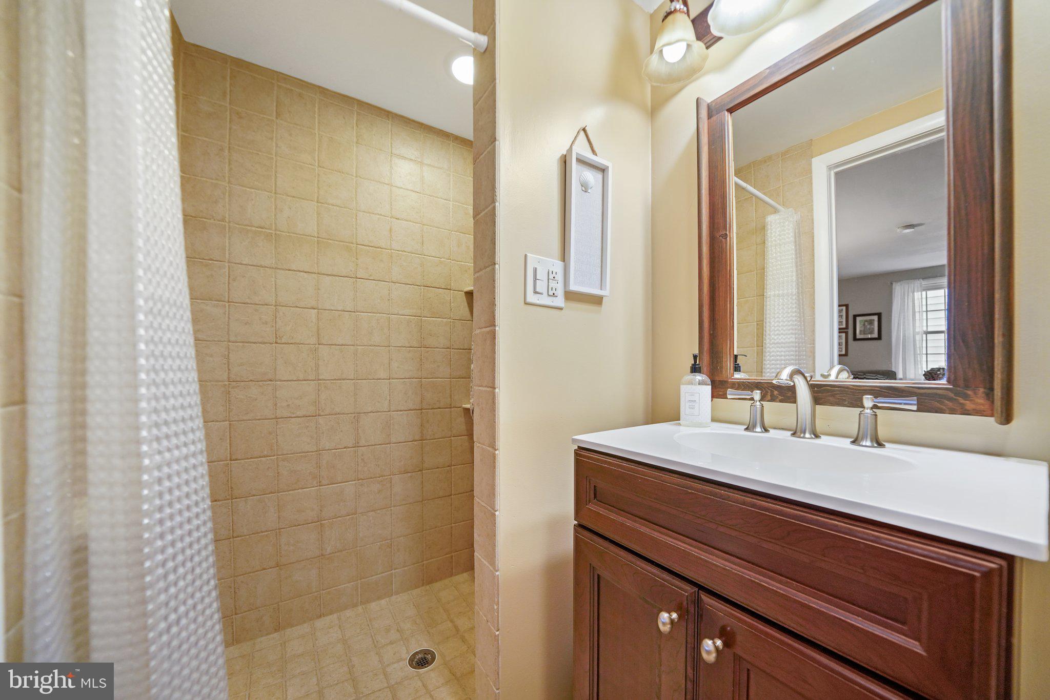 487 Kerr Lane Springfield, PA 19064 - Photo 25 of 48 a bathroom with a sink and a mirror